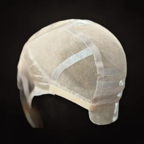 Noémie – inside of the cap with HD lace, combs and strap