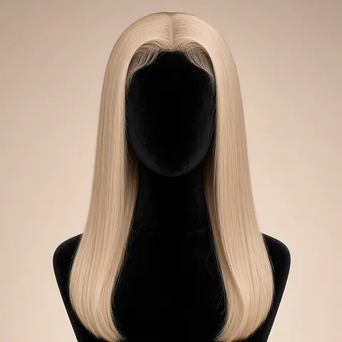 Céleste, HD 6x3,5 Lace Top · Champagne Ash Blonde · glatt