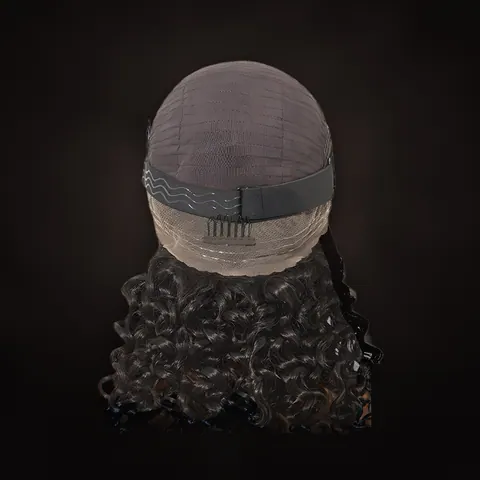 Apolline – interior del gorro con encaje HD, peinetas y cinta