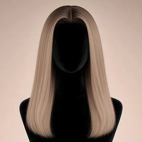 Liliane, HD 13x5 lace front · Rooted Ash Beige Blonde · straight