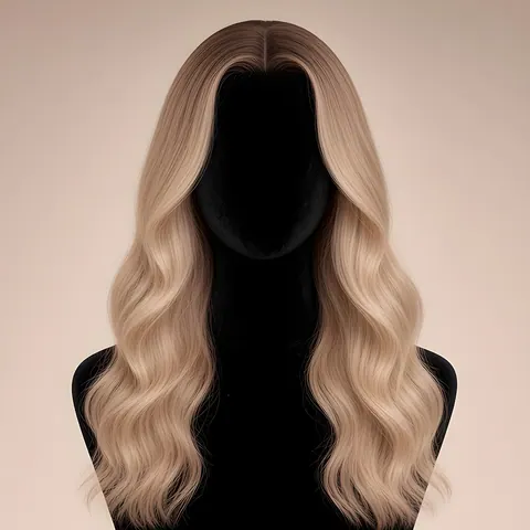 Mahaut, HD 13x5 lace front · Rooted Champagne Blonde Ombre · body wave