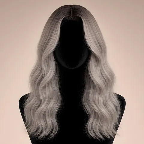 Irène, Lace front 13x4 · Silver Ash Blonde Rooted · body wave