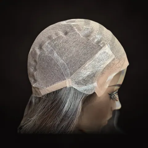 Ophélie – interior del gorro con encaje HD, peinetas y cinta