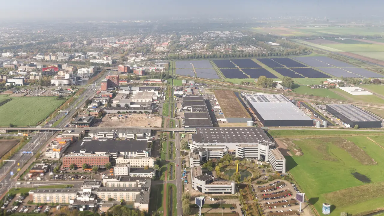 Hoofddorp van bovenaf