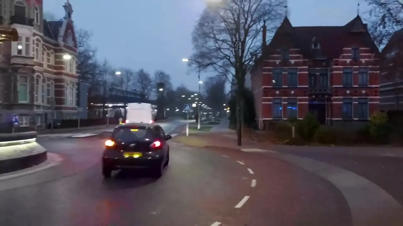 Het centrum van Oss in de avond