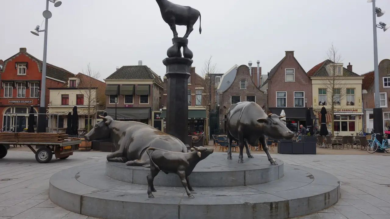 De Koemarkt in Purmerend in de zomer