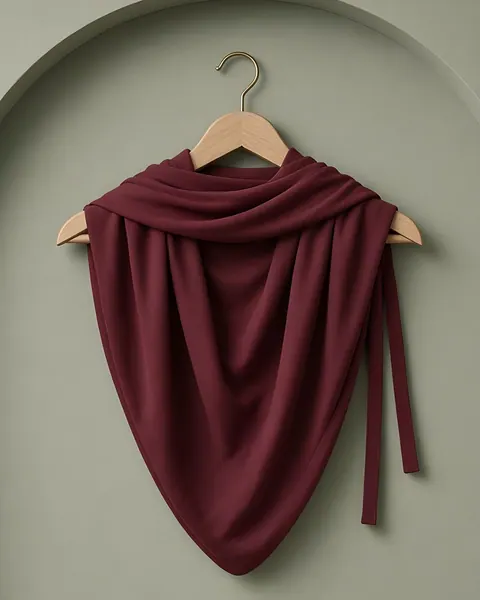 Adjustable instant hijab – Burgundy, Burgundy