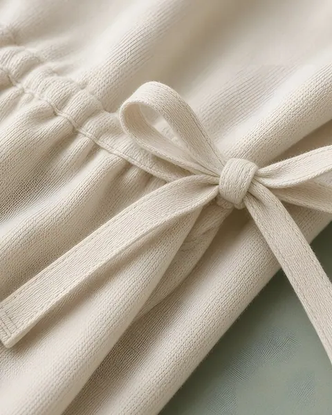 Adjustable instant hijab – Ivory – close-up of the fabric