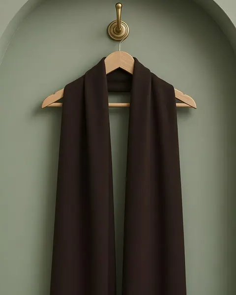 Hijab en jersey de coton – Espresso, Espresso