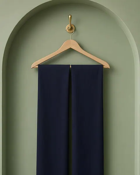 Hijab en jersey de coton – Marine, Marine