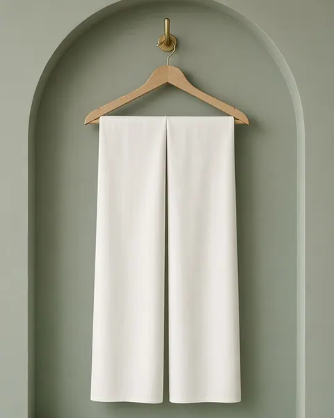 Hijab en jersey de coton – Blanc, Blanc