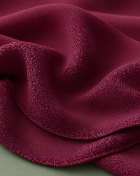 Crêpe Lux hijab – Bordeaux – close-up van de stof