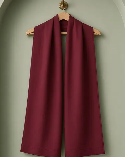 Crêpe Lux hijab – Bordeaux – aan een hanger