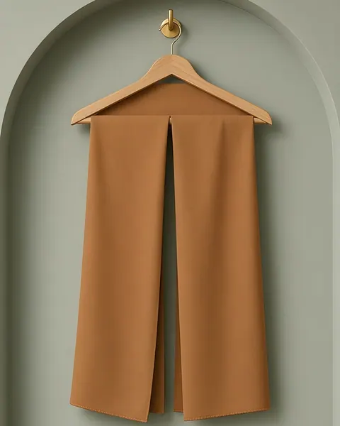 Hijab de crepé Medina – Coñac, Coñac