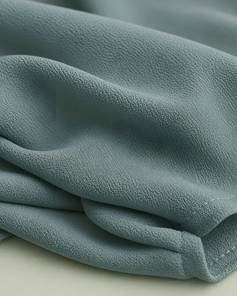 Hijab in crêpe Medina – Eucalipto – dettaglio del tessuto