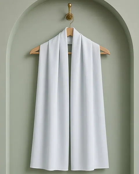 Medina crêpe hijab – Ice white, Ice white