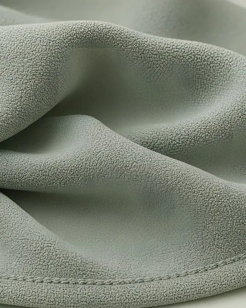 Hijab en crêpe Medina – Sauge – gros plan sur le tissu