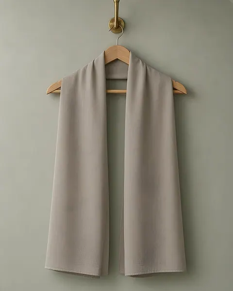 Medina crêpe hijab – Stone – on a hanger