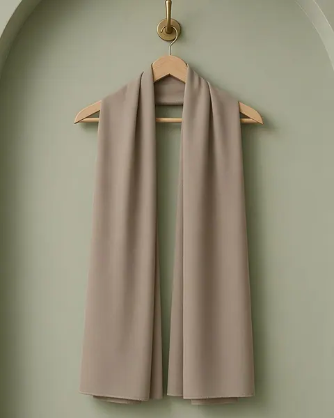Medina crêpe hijab – Taupe, Taupe