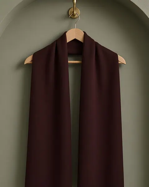 Hijab en jersey premium – Sang-de-bœuf, Sang-de-bœuf