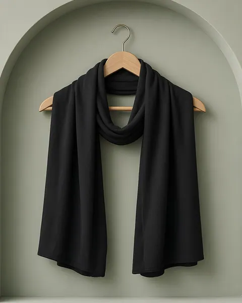 2-in-1 turban hijab – Black, Black