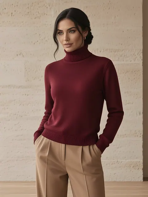 Dolcevita in cashmere – bordeaux, Cashmere · lavorato in Italia