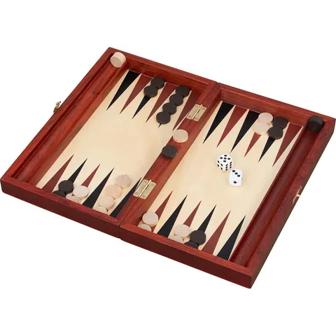 Wooden backgammon