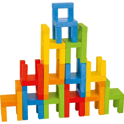 Stacking chairs balancing game