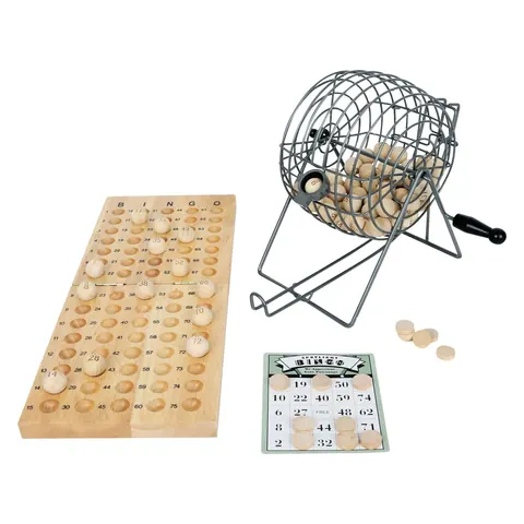 Wooden bingo with drum – one more view