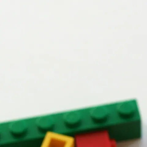Creatieve bouwkoffer – detail van stof en afwerking