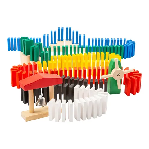 Domino rally, 490 pieces