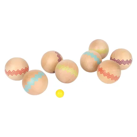 Wooden pétanque set