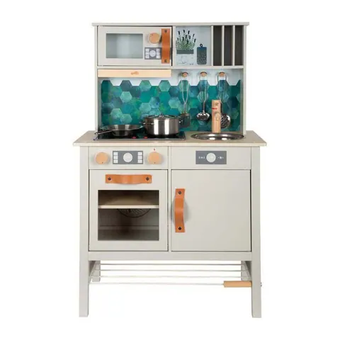 Cocinita de madera, gris