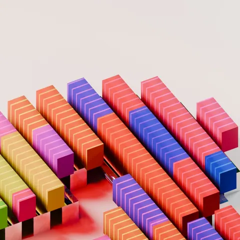 Pezzi da costruzione luminosi, 2000 pz – dettaglio di tessuto e finiture