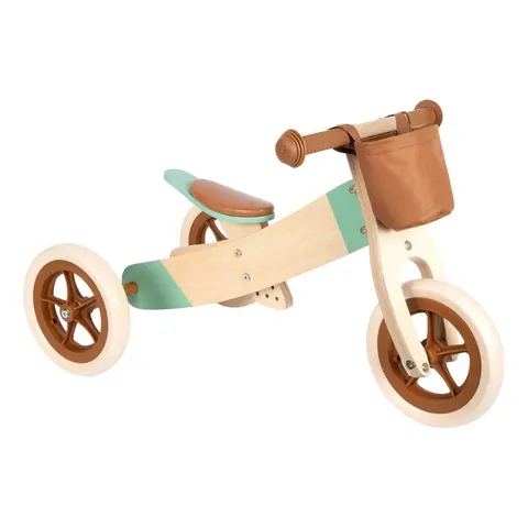 Houten driewieler, karamel