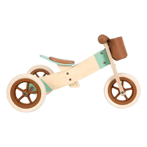Tricycle en bois, caramel – encore une vue